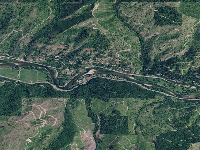 Aerial image of Huckleberry Campground