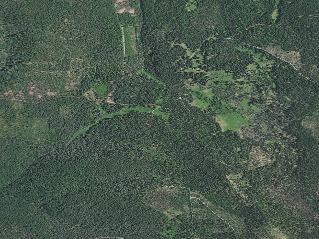 Aerial image of Huckleberry City Campground