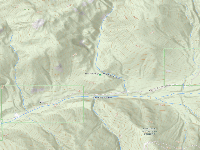USGS topographic map of Huckleberry