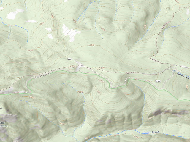 USGS topographic map of Huckleberry