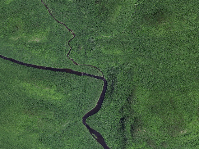 Aerial image of Hudson/Boreas Campsite #3 (Vanderwhacker Mountain Wild Forest)