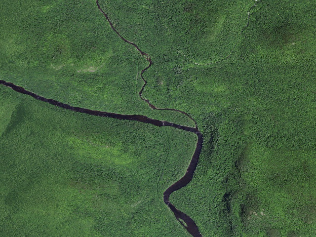Aerial image of Hudson/Boreas River Point Tent Site #1 [DEC #3809] (Hudson Gorge Wilderness)