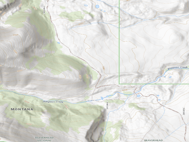 USGS topographic map of Hugebcool Down Tree