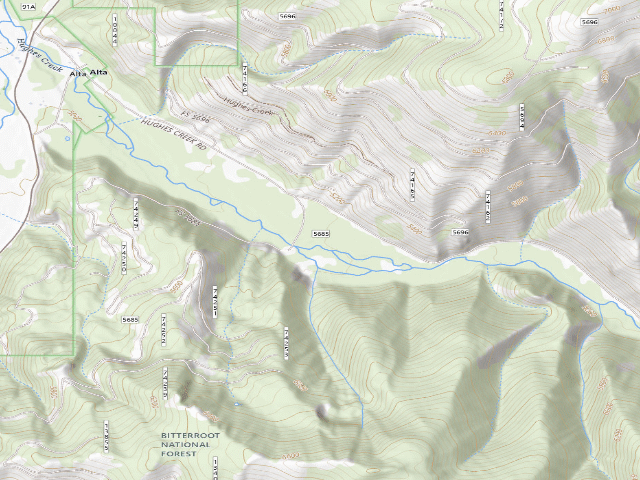 USGS topographic map of Hughesck2B