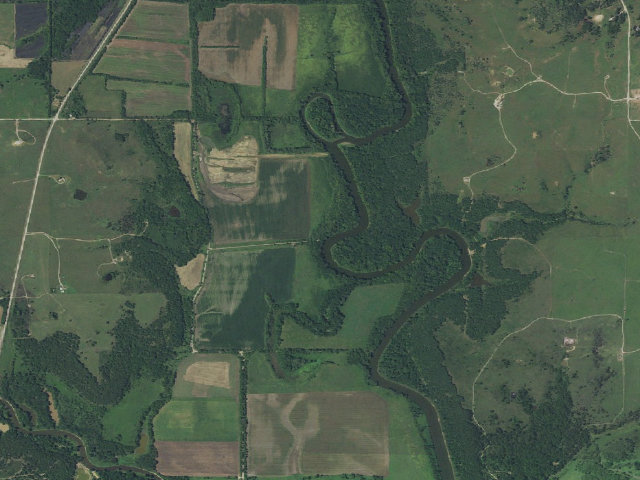 Aerial image of Hulah WMA primitive camp #2