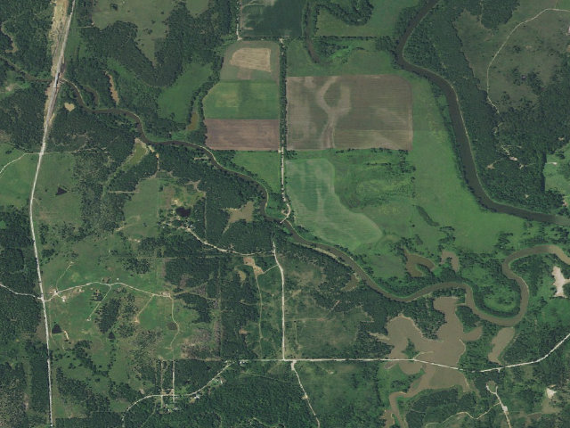 Aerial image of Hulah WMA primitive camp #3
