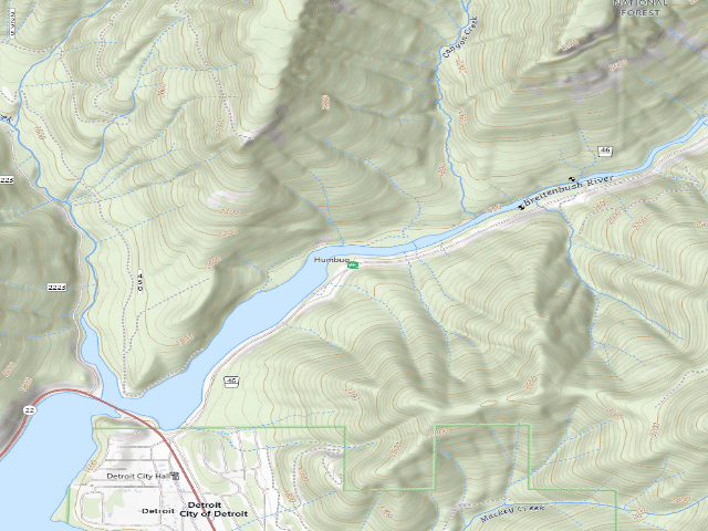 USGS topographic map of Humbug