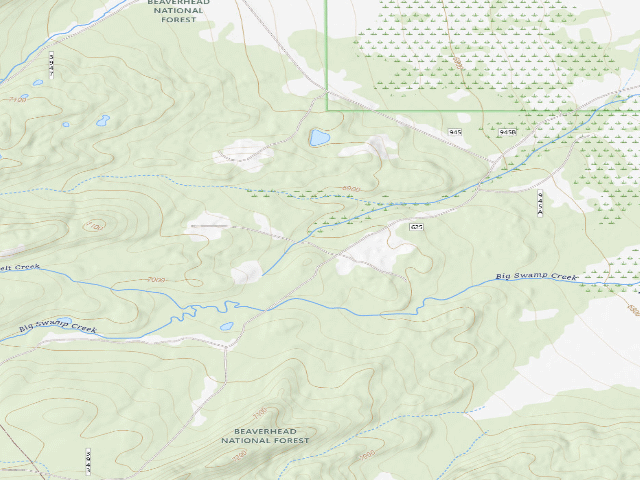 USGS topographic map of Humvees