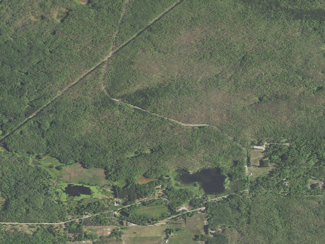 Aerial image of Hungerford Trail Camp