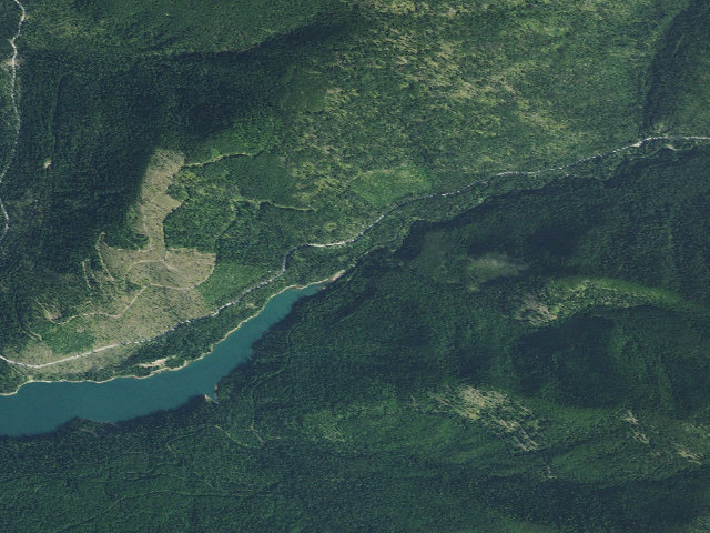 Aerial image of Hungry Horse Bay Camp