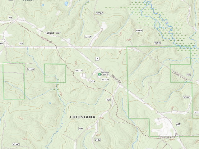 USGS topographic map of Hunter Camp