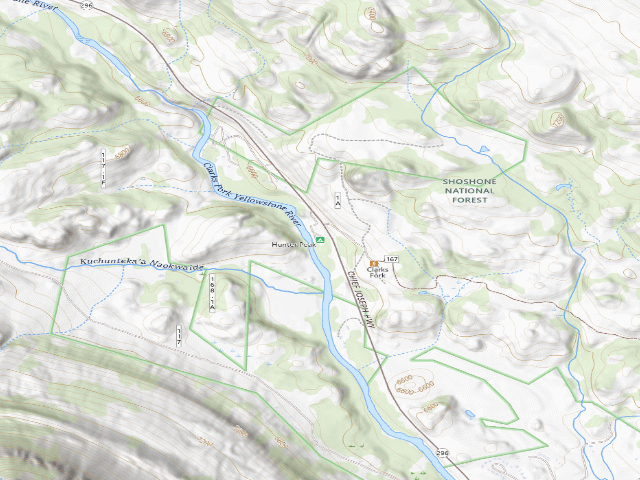 USGS topographic map of Hunter Peak