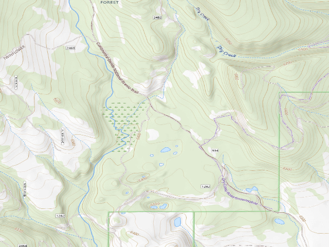 USGS topographic map of Hunters