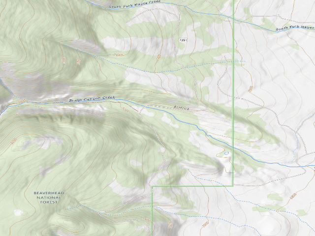 USGS topographic map of Hunting Camp 7