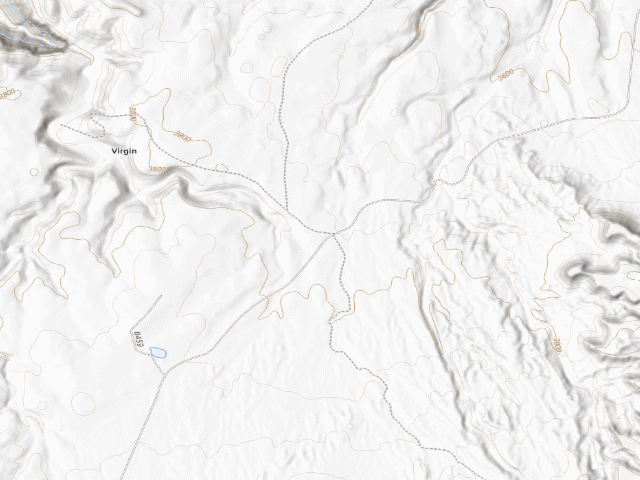 USGS topographic map of Hurricane Cliffs Designated Dispersed Camping Area