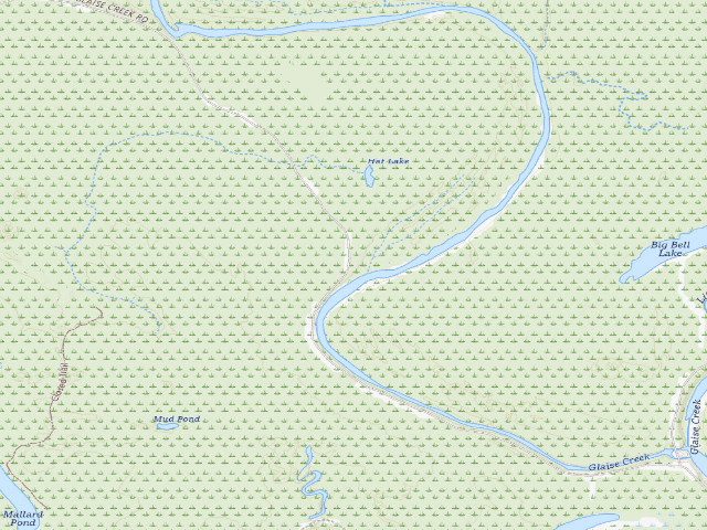 USGS topographic map of Hurricane Lake Camping Area #1
