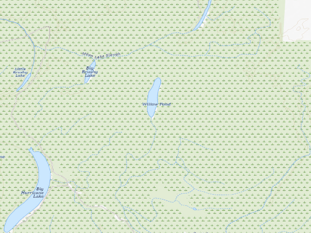 USGS topographic map of Hurricane Lake Camping Area #11