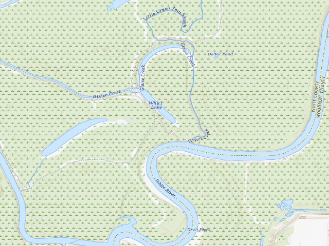 USGS topographic map of Hurricane Lake Camping Area #13