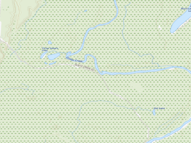 USGS topographic map of Hurricane Lake Camping Area #16