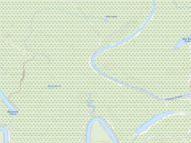 USGS topographic map of Hurricane Lake Camping Area #2