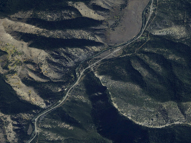 Aerial image of Hwy191-48 Portal Ck Trlhd