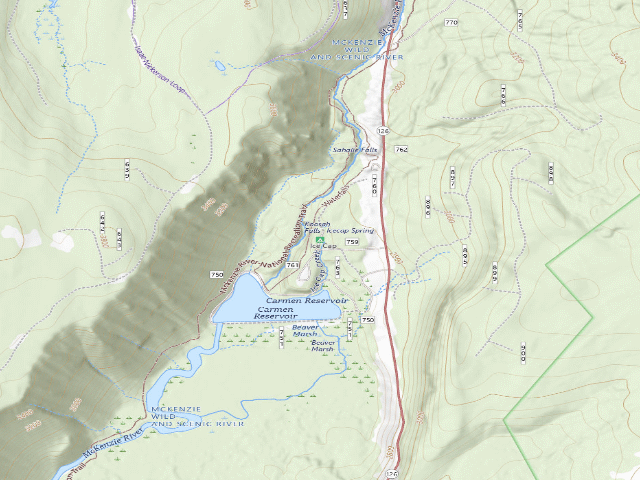USGS topographic map of Ice Cap