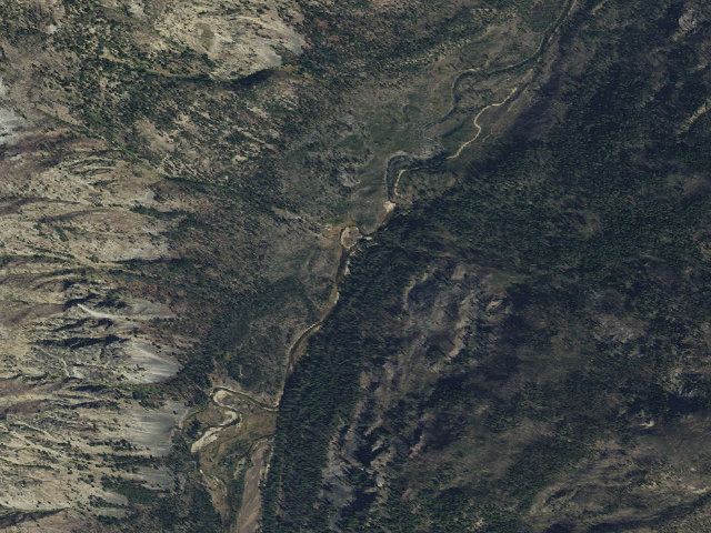 Aerial image of Ice Hole Campground