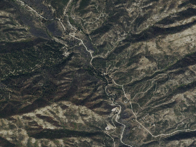 Aerial image of Ice Springs Campground