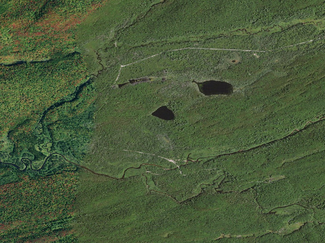 Aerial image of Icehouse Pond Accessible Campsite (Moose River Plains Wild Forest)