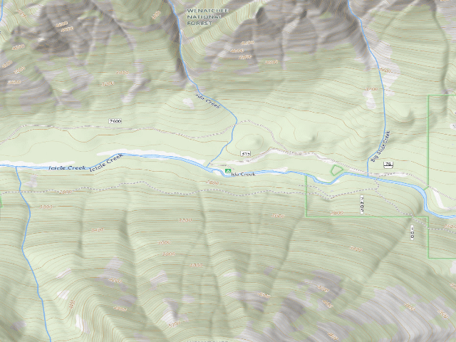 USGS topographic map of Ida Creek