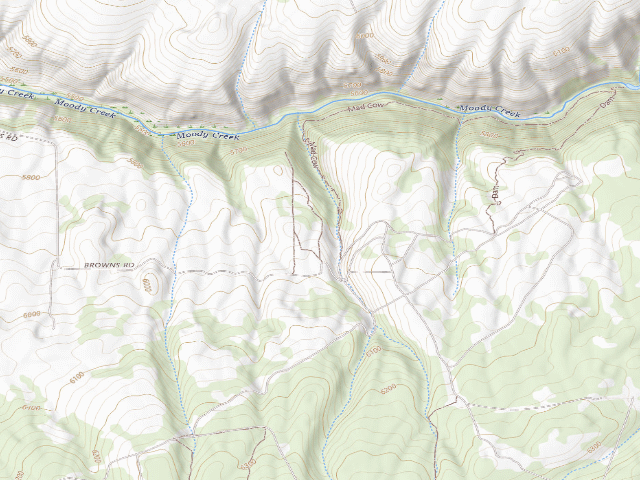 USGS topographic map of IDL Endowment Land Camping Area — Madison County, ID (43.7003, -111.6038)