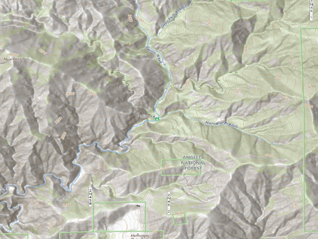 USGS topographic map of Idlehour Trail Camp