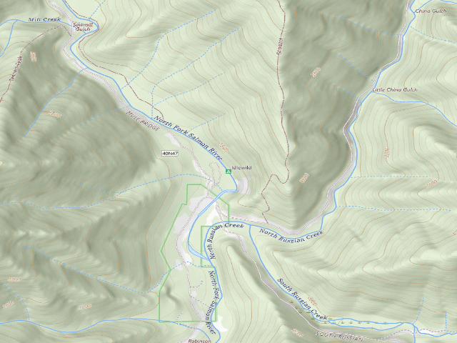 USGS topographic map of Idlewild