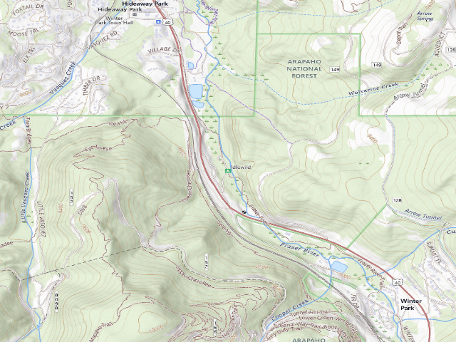 USGS topographic map of Idlewild