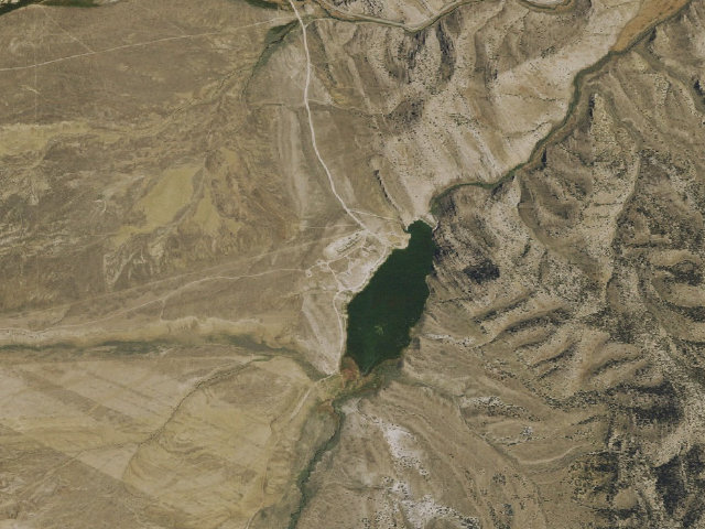 Aerial image of Illipah Reservoir Campground