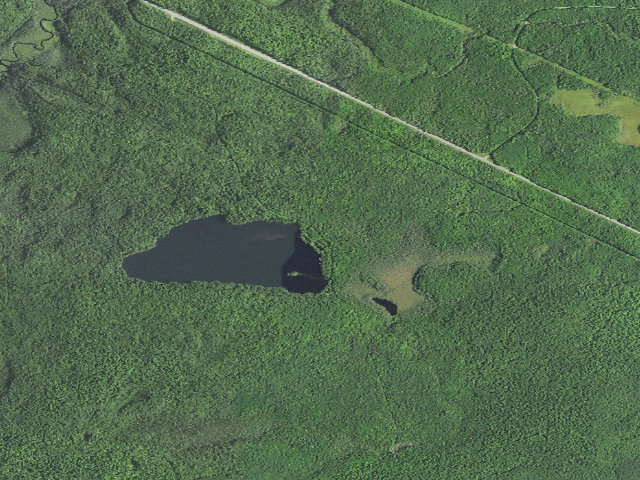 Aerial image of Imp Lake Camp