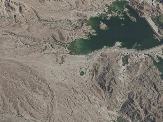 Aerial image of Imperial Dam Long Term Visitor Area