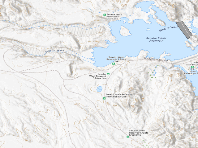 USGS topographic map of Imperial Dam Long Term Visitor Area