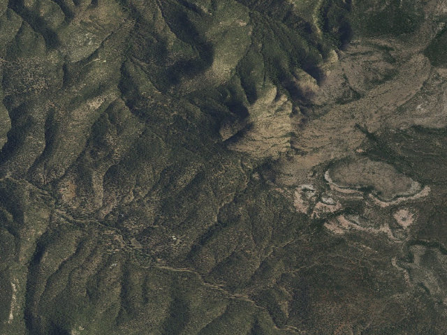 Aerial image of In Gila National Forest