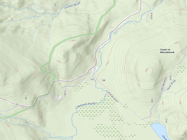 USGS topographic map of In White Mountain National Forest