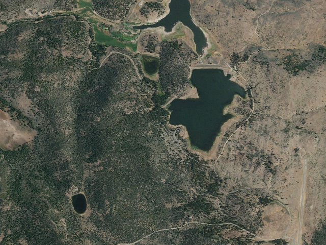 Aerial image of Indian Creek Campground