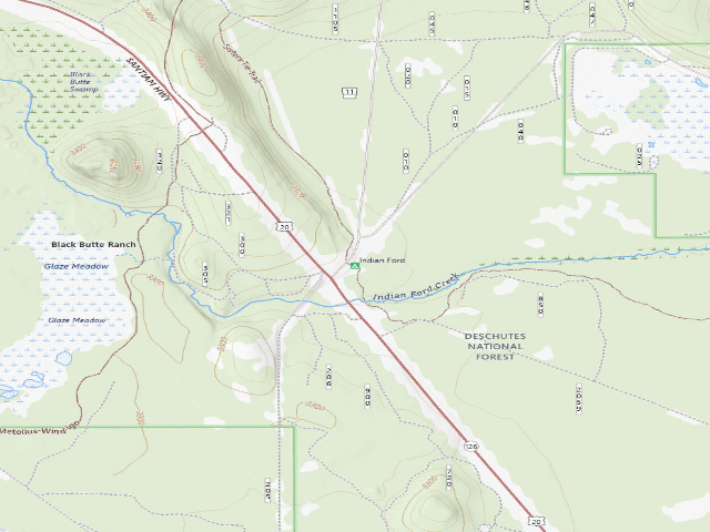 USGS topographic map of Indian Ford