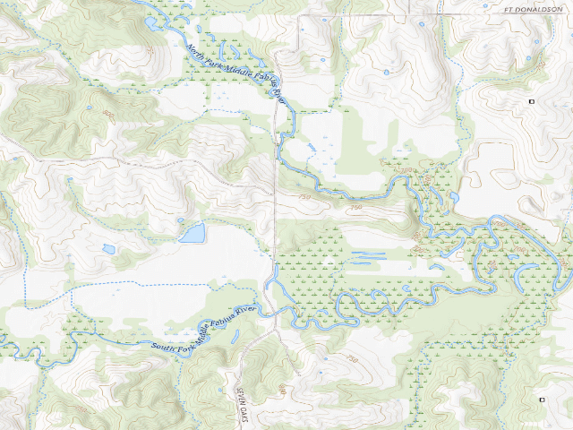 USGS topographic map of Indian Hills Conservation Area