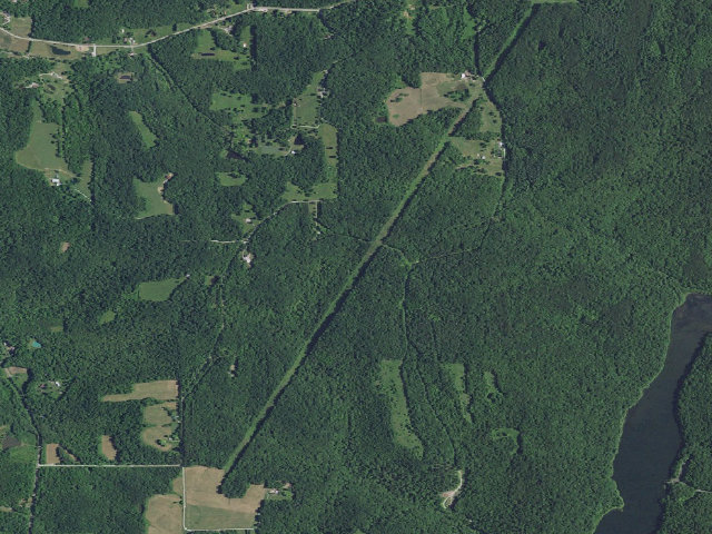 Aerial image of Indian Lake Roadside Dispersed Campsite 1 (Hoosier NF)