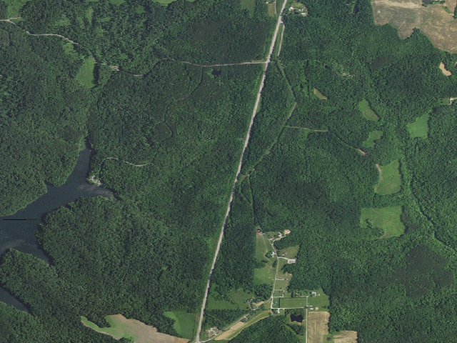 Aerial image of Indian Lake Roadside Dispersed Campsite 2 (Hoosier NF)