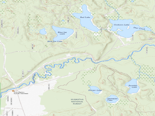USGS topographic map of Indian River Boulder Point