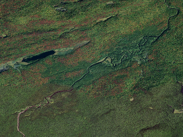 Aerial image of Indian River Campsite (West Canada Lake Wilderness)