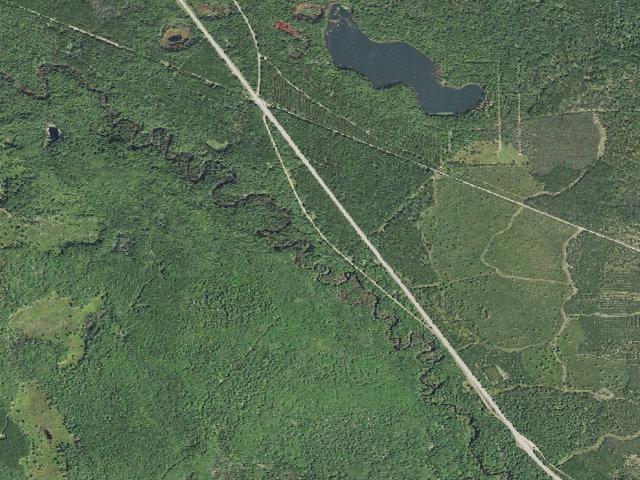 Aerial image of Indian River Cedar Point Camping Area