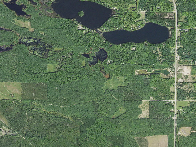Aerial image of Indian River Steuben Camping Area