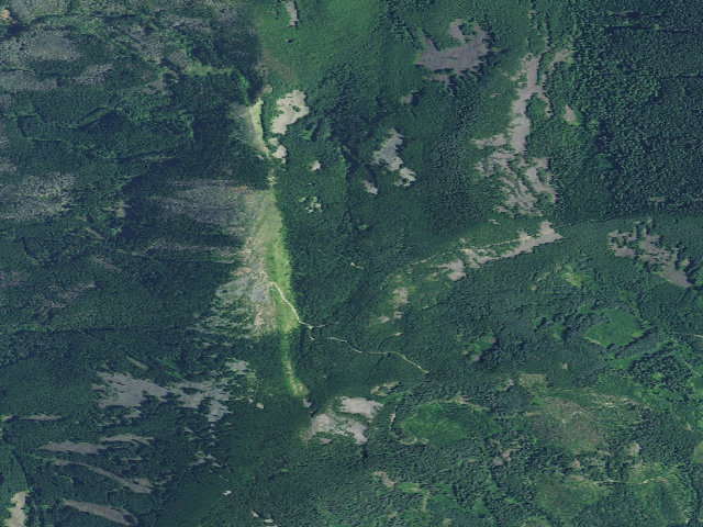 Aerial image of Indian Springs Campground (not maintained)